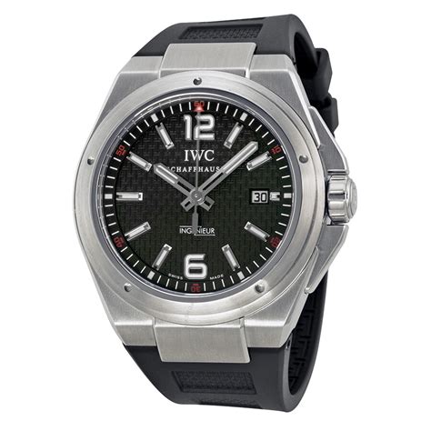 IWC Ingenieur Mission Earth Black Dial Automatic .